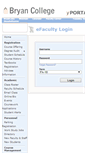 Mobile Screenshot of efaculty.bryan.edu