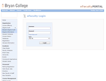 Tablet Screenshot of efaculty.bryan.edu